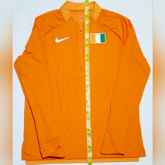 Nike 2022 Pro Elite Ivory Coast Cote D'ivoire Team Half Zip Sz L Men CK3469-812 - Picture 10 of 10